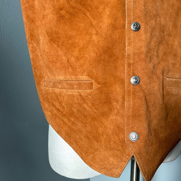 Paragraff Vintage Men’s Suede Leather Vest size XL- NWT - Picture 4 of 8